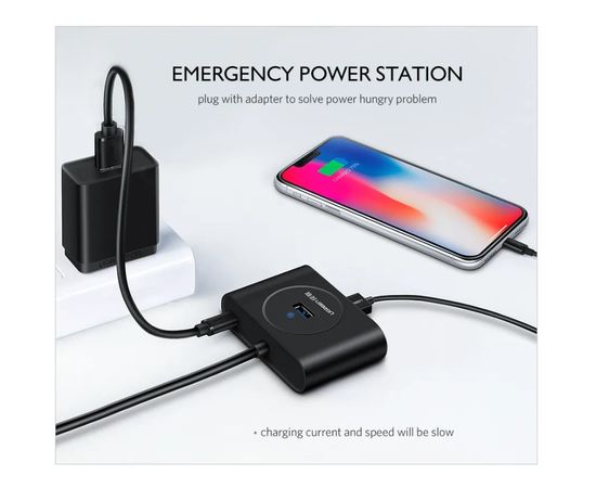  USB Hub Ugreen CR113 (40850) черный 