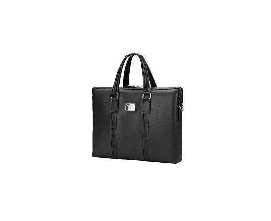  Сумка Continent CM-142 Black (полиэстр/эко кожа, черная 15.6") 