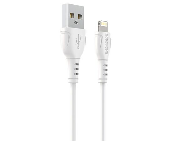  Кабель USB BOROFONE BX51 Triumph USB - Lightning, 2.4А, 1 м, белый 
