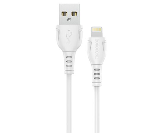  Кабель USB BOROFONE BX51 Triumph USB - Lightning, 2.4А, 1 м, белый 