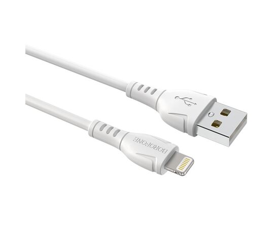  Кабель USB BOROFONE BX51 Triumph USB - Lightning, 2.4А, 1 м, белый 