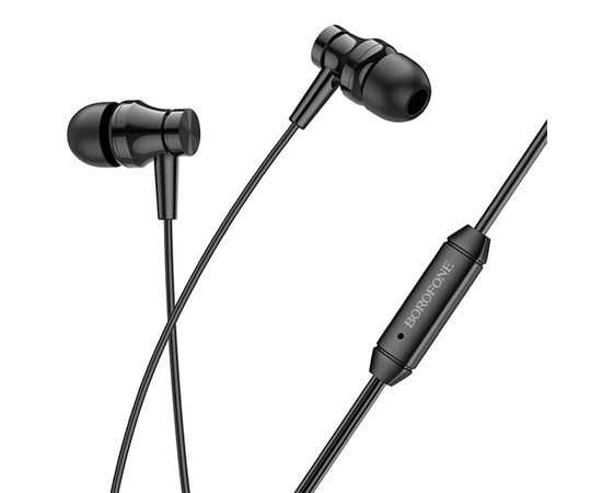  Проводные наушники BOROFONE BM67 Talent, Jack 3.5mm, 1.2 м, черный 