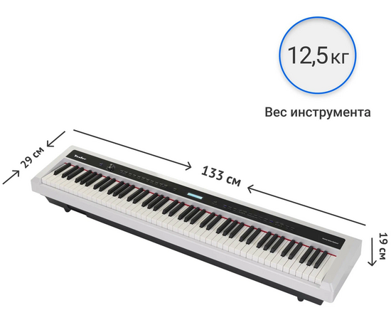  Цифровое пианино TESLER STZ-8800 White 