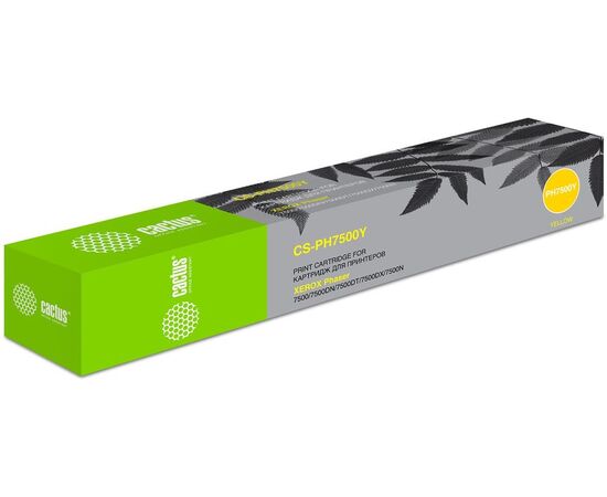  Тонер Картридж Cactus 106R01445 CS-PH7500Y желтый для Xerox Phaser 7500 (17800стр.) 