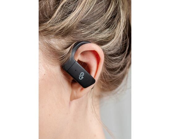  Беспроводные наушники GoGadget SportBuds, вакуумные, заушины, EDR, ANC -30dB, 2 микр., 50+300х2 мАч, до 50 ч, IPX5, ЧЕРНЫЙ 