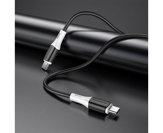  Кабель USB-C BOROFONE BX79 Type-C - Type-C, 3A, 60W, 1 м, черный 