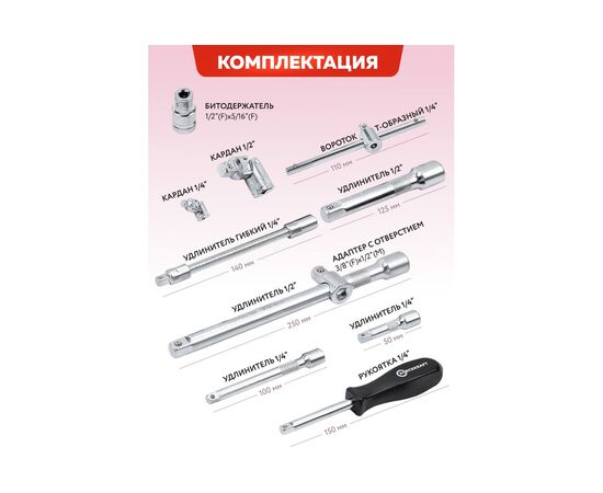  Набор инструментов ForceKraft FK-4941-5 