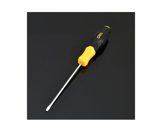  Набор отверток Deli DL630006N 6шт SL5x75 + SL5x100 + SL6x150 + PH1x75 + PH1x100 + PH2x150 сталь Cr-V, двухкомпонентная прорезиненная рукоять 